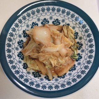 白菜のにんにく醤油炒め